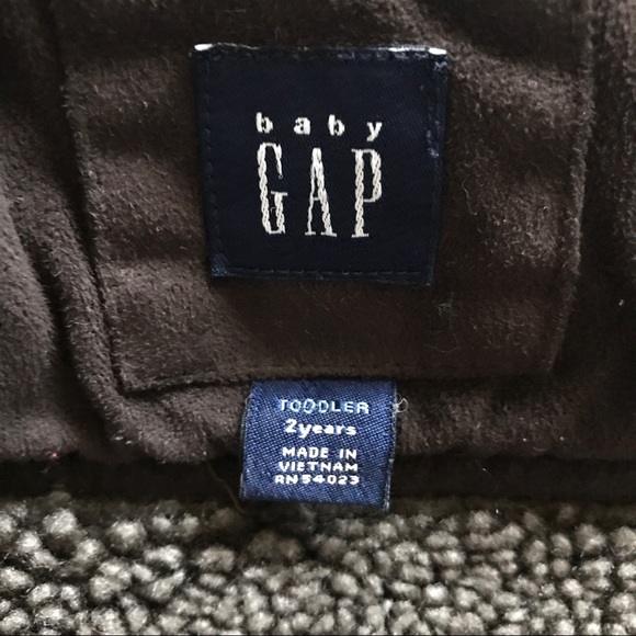 Baby Gap Faux Suede Sherpa Lined Jacket Kids Size 2T Brown Aviator Warm - Picture 11 of 15